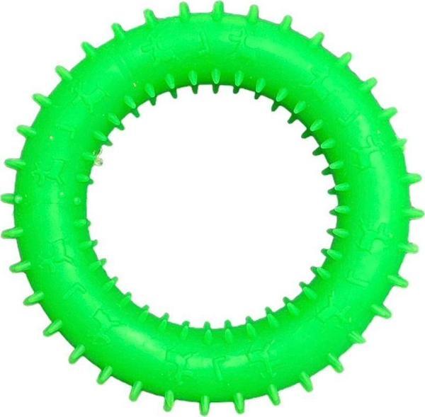 Glipet Plastik Dikenli Simit Köpek Oyuncağı Yeşil - Image 1