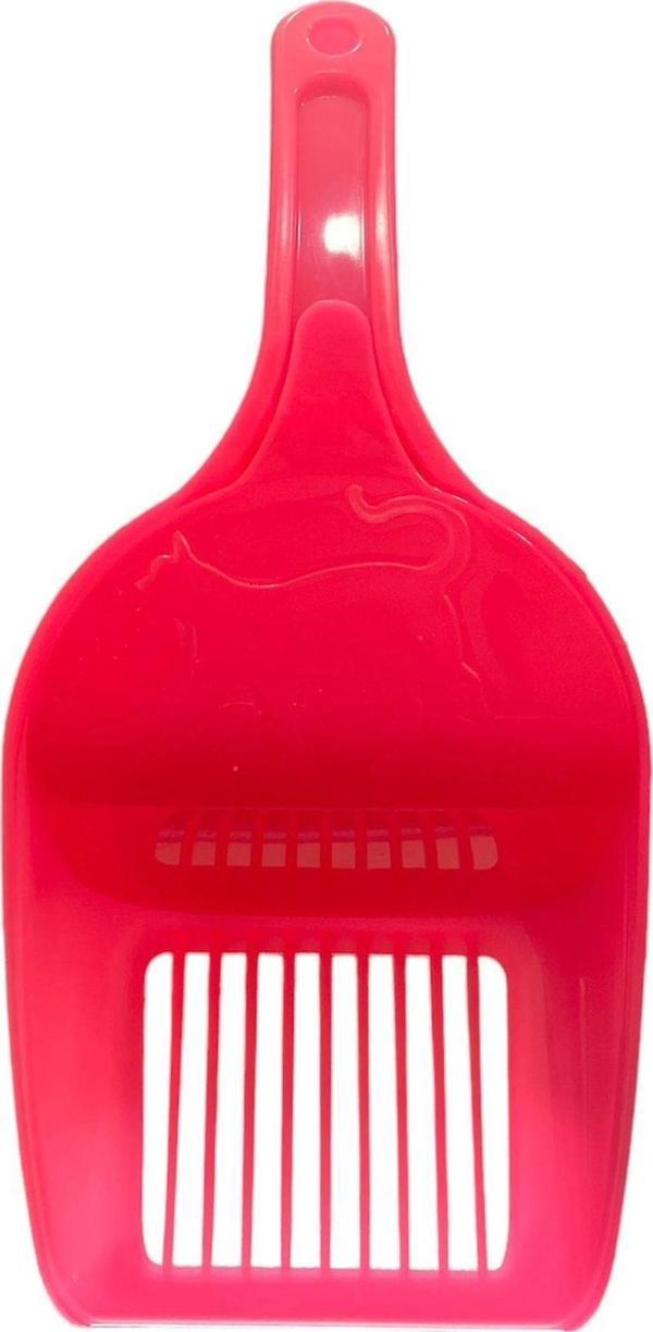 Glipet Plastik Hazneli  Kedi Kum Küreği Pembe - Image 1