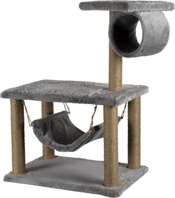 Glipet Gri Hamaklı Kedi Tırmalama  Yükseklik 80 cm - Image 1
