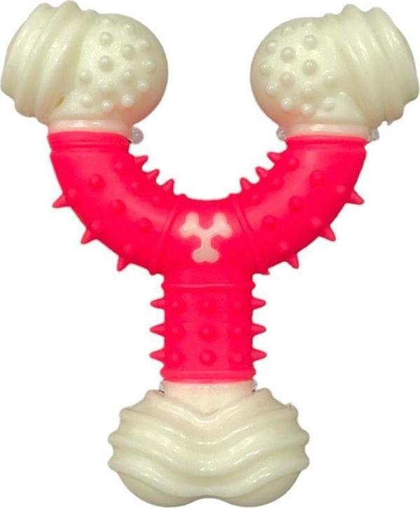 Glipet Y Şekilli Kemik Köpek Oyuncağı 12cm Pembe - Image 1