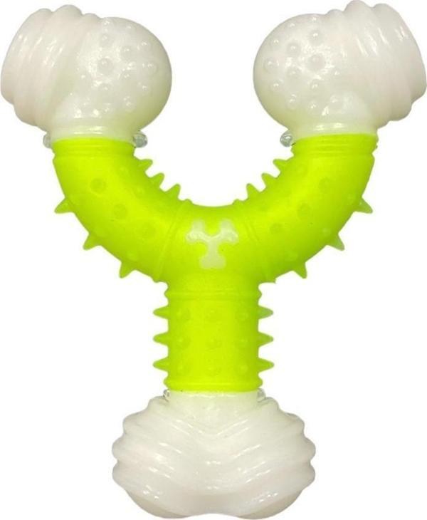 Glipet Y Şekilli Kemik Köpek Oyuncağı 12cm Sarı - Image 1