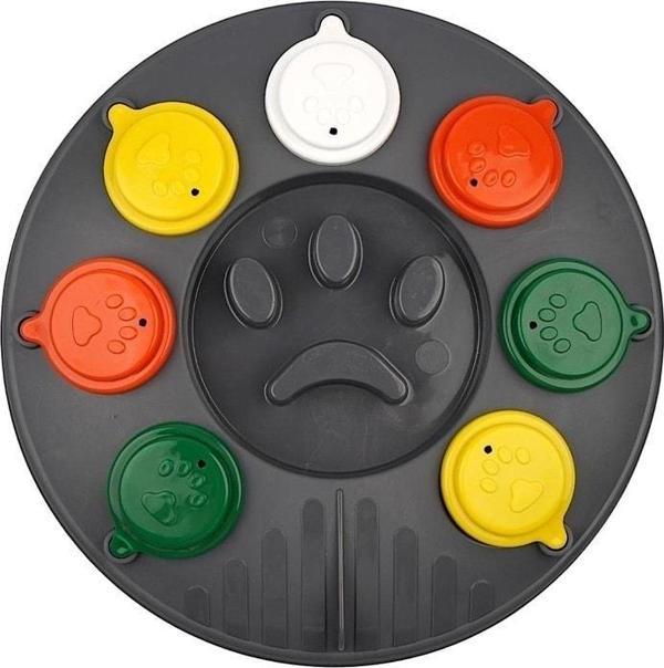 Kedi Köpek Bulmacası ve Yavaş Yeme Mama kabı Gri-mix - Image 1