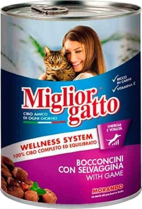 Miglior Gatto Kedi Konservesi Somon Parçacıklı 405 gr - Image 1