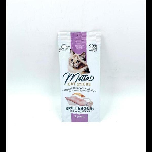 MOTTO Kedi Ödül Çubuğu 3 x 5gr Kril & Kalamarlı - Image 1