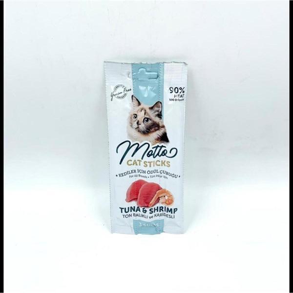 MOTTO Kedi Ödül Çubuğu 3 x 5gr Ton Balıklı ve Karidesli - Image 1