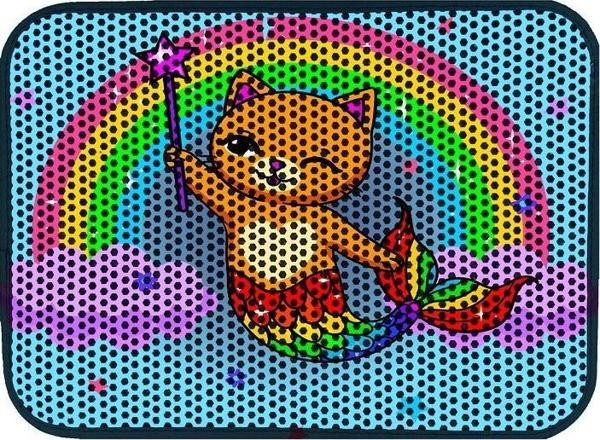 Miapet Elekli Desenli Kedi Tuvalet Önü Paspası 60 x 45 cm Sihirbaz - Image 1