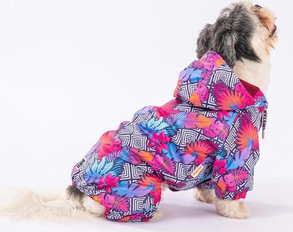 Pawstar Palmatum Polarlı Köpek Tulum Yağmurluğu Köpek Yağmurluk Köpek Kıyafeti Köpek Elbisesi XL - Image 1