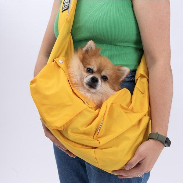 Pawstar Sarı Crossbody Çanta Kedi Köpek Taşıma Çantası - Image 1