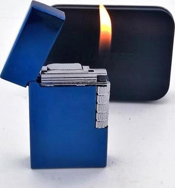 Kişiye Özel BLUE GAZLI TAŞLI METAL ÇAKMAK - Image 1