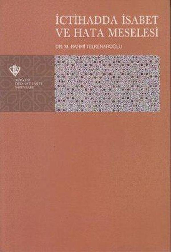 İctihadda İsabet ve Hata Meselesi - Türkiye Diyanet Vakfı Yayınları - Image 1