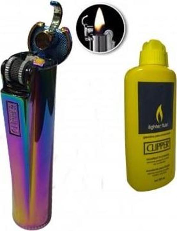 Kişiye Özel CLIPPER TAM METAL BENZİNLİ ÇAKMAK ICY CLIPPER 80ML BENZİN - Image 1