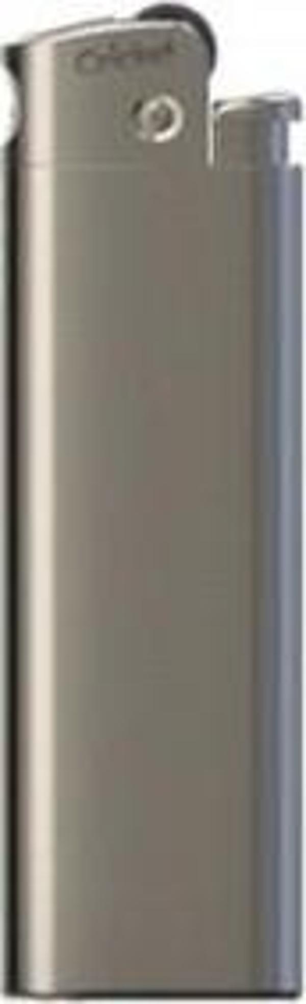 Kişiye Özel PREMIUM FULL METAL TURBO TAŞLI ÇAKMAK MAT NİKEL KILIFLI DOLDURULABİLİR ÇAKMAK - Image 1