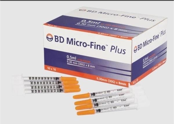 Bd Micro-Fine™ Plus 0,5 Ml Insülin Enjektörü 100 Adet - Image 1