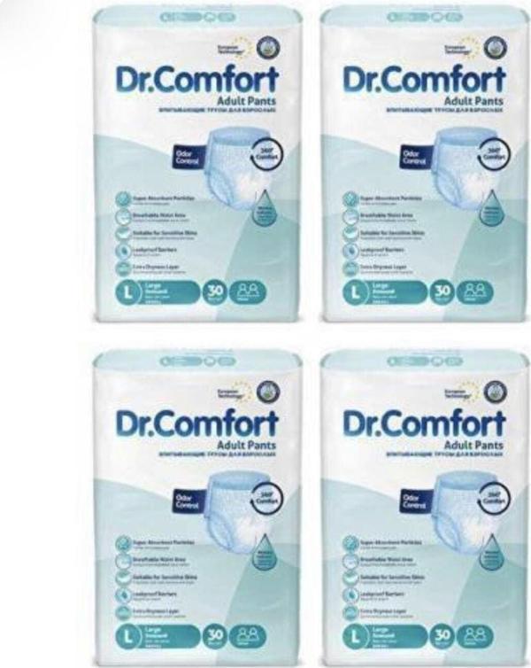 Dr.Comfort Dr Comfort 30 Lu Large Külot Bez Büyük Boy 4 Paket 120 Adet - Image 1