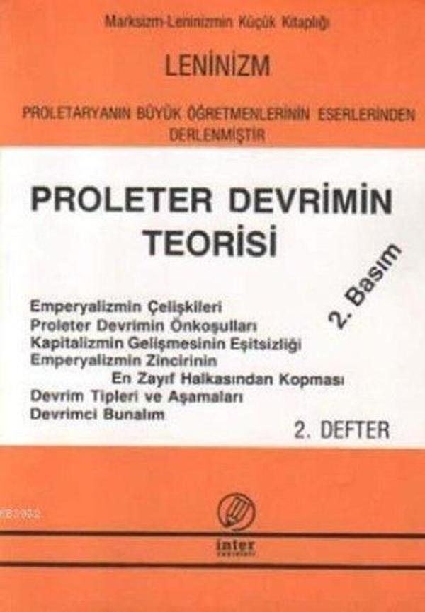 Proleter Devrimin Teorisi (2. Defter) - İnter Yayınevi - Image 1