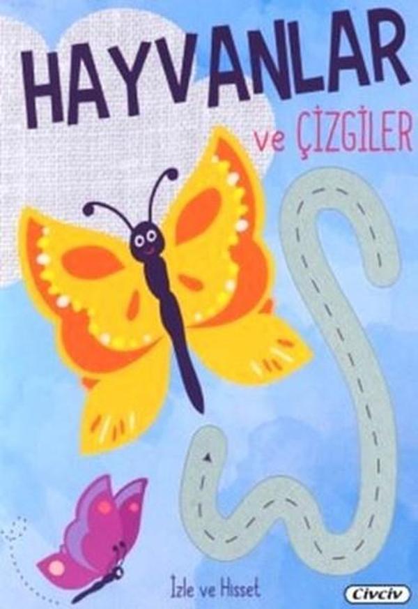 İzle ve Hisset-Hayvanlar ve Çizgiler - Çiçek Yayıncılık - Image 1