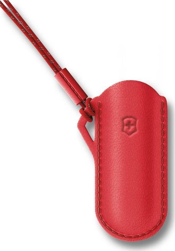 Victorinox Deri Çakı Kılıfı 4.0670 Boyun Askılı Kırmızı - Image 1