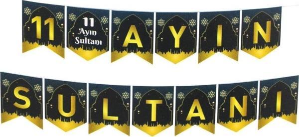 190 cm 11 Ayın Sultanı Banner - Ramazan Banner - Hoşgeldin Ramazan Banner Ramazan Süsleri - Image 1