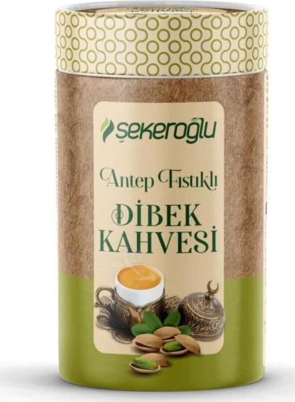 Şekeroğlu Antep Fıstıklı Dibek Kahvesi 200 gr Silindir - Image 1