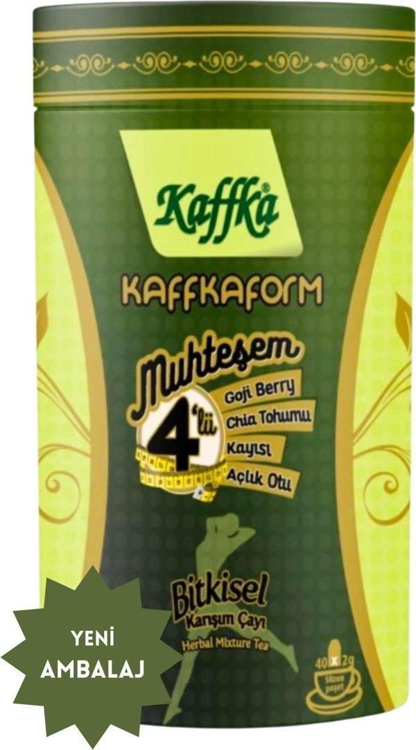 Şekeroğlu Kaffkaform Muhteşem Dörtlü Bitkisel Karışım Çayı 40 Lı Süzen Poşet - Image 1