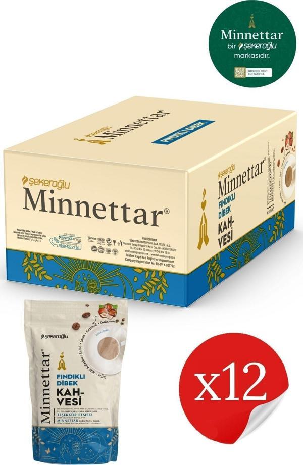 Şekeroğlu Minnettar Fındıklı Dibek Kahvesi 12 x 165 Gr ( 12 PAKET ) - Image 1