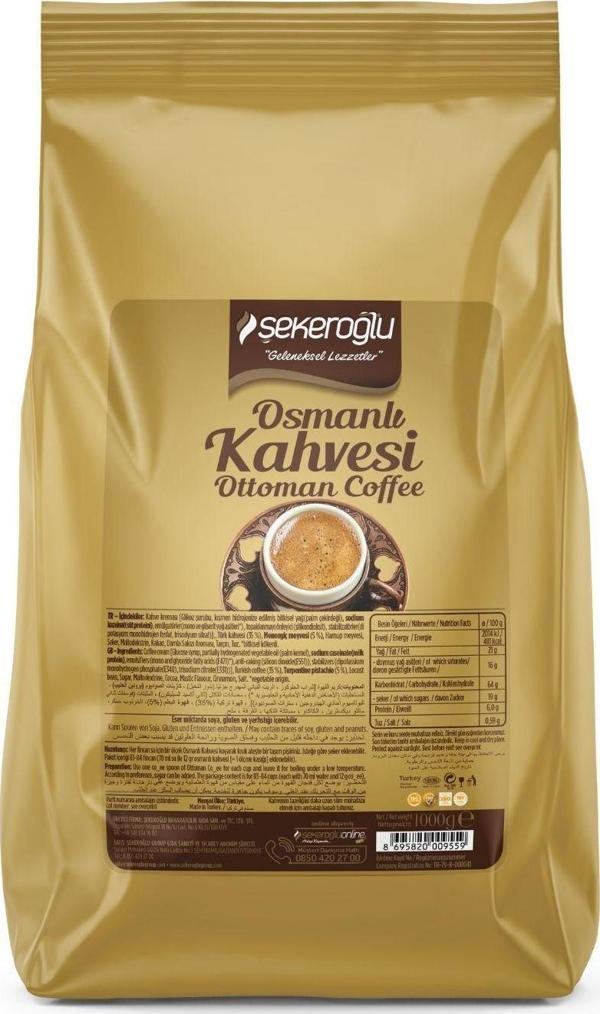 Şekeroğlu Osmanlı Kahvesi 1000 Gr - Image 1