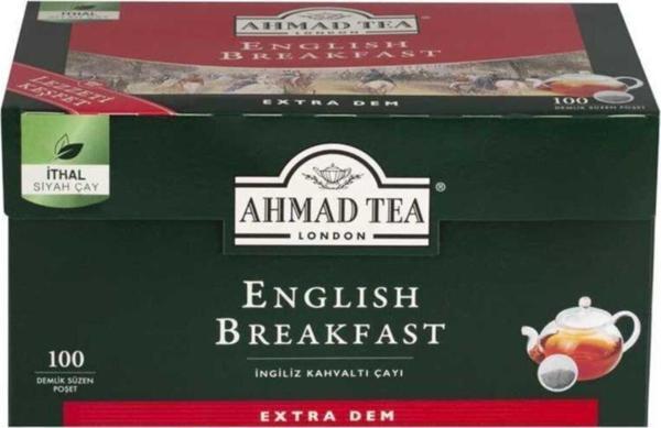 Ahmad Tea London English Breakfast Demlik Poşet Çay 100'lü - Image 1