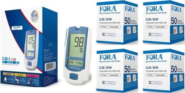 Fora Şeker Ölçüm Cihazı Ve Ölçüm Çubuğu Strip 4 Kutu 200 Adet - Image 1