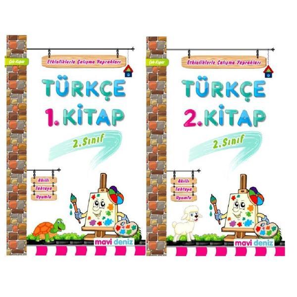 Mavi Deniz Yayınları 2.Sınıf Türkçe 1. Kitap ve 2. Kitap - Mavi Deniz Yayınları - Image 1