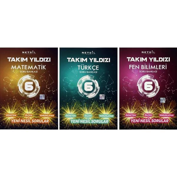 Netbil Takım Yıldızı 6. Sınıf Soru Seti - Matematik Türkçe Fen Bilimleri - Netbil Yayınları - Image 1