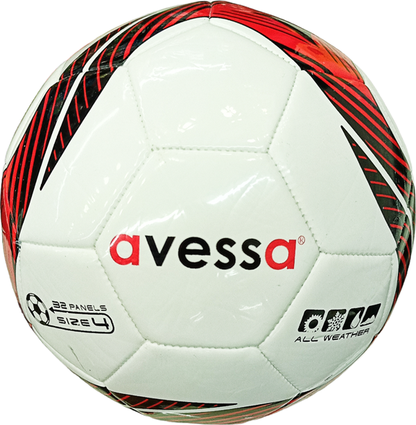 Avessa Hft-3000-100  Hybrid Futbol Topu 4 No Siyah\ Kırmızı - Image 1
