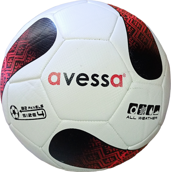 Avessa Hft-4000-100  Hybrid Futbol Topu 4 No Siyah\ Kırmızı - Image 1