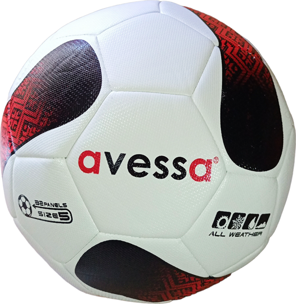 Avessa Hft-4000-100  Hybrid Futbol Topu 5 No Siyah\ Kırmızı - Image 1