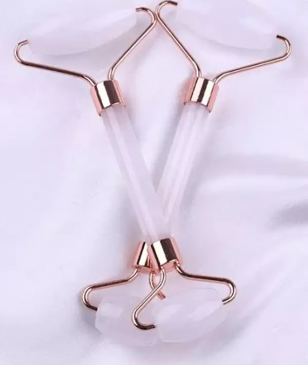 Kristal Kuvars Doğal Taş Masaj Taşı - Face Roller - Image 1