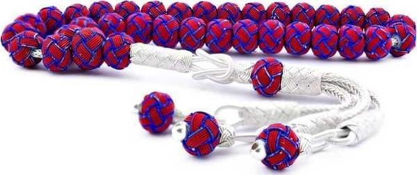 Gümüş Bordo Mavi Trabzon Kazaziye Tesbih - Image 1