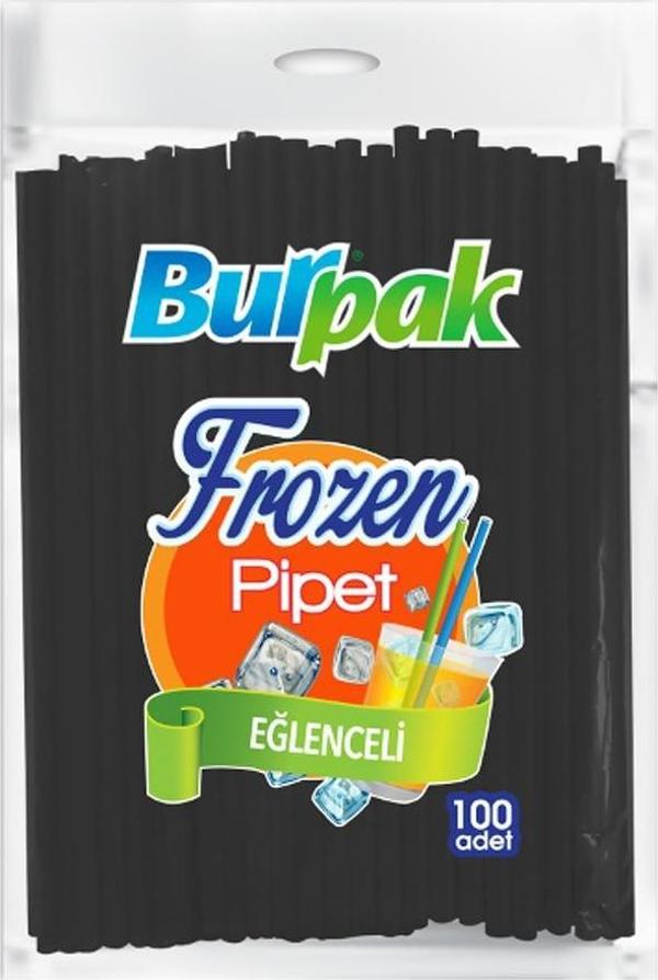 Burpak Frozen Pipet Siyah 22cm 100lü
 - Image 1