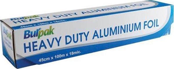 Burpak Heavy Duty Alüminyum Folyo 45cm x 100 m 17,5mic 1 Adet - Image 1