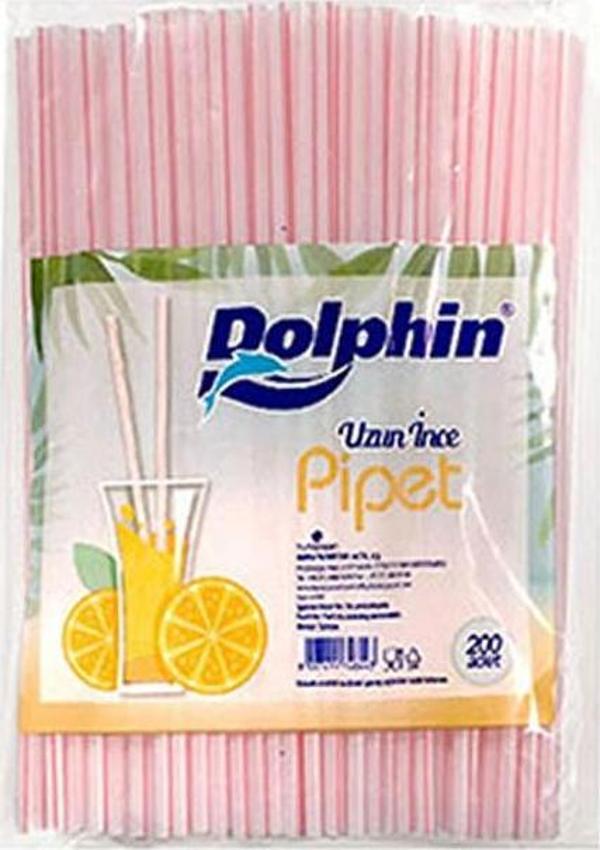 Dolphin İnce Uzun Pipet 200lü
 - Image 1