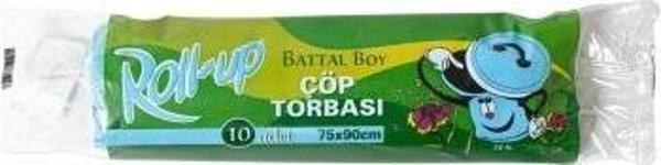 Roll-Up Battal Boy Mavi Çöp Torbası 75x90cm 10 Adet
 - Image 1