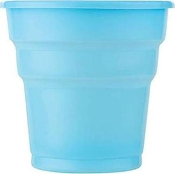Roll-Up Plastik Meşrubat Bardağı Açık Mavi 180cc-7oz 25li
 - Image 1