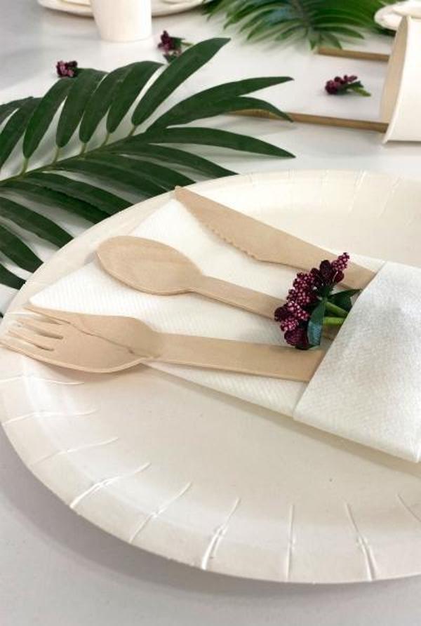 Roll-Up Doğa Dostu Ahşap Bıçak 8li
 - Image 1