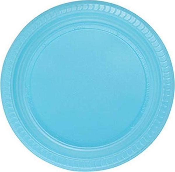 Roll-Up Plastik Tabak Açık Mavi 22cm 25li
 - Image 1