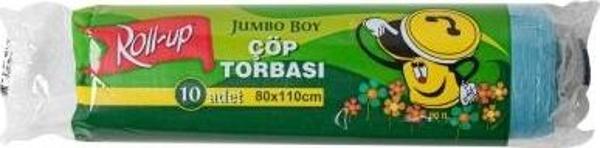 Roll-Up Jumbo Boy Mavi Çöp Torbası 80x110cm 10 Adet
 - Image 1