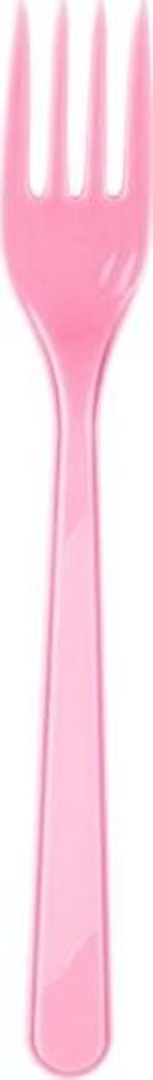 Roll-Up Plastik Çatal Pembe 25li
 - Image 1