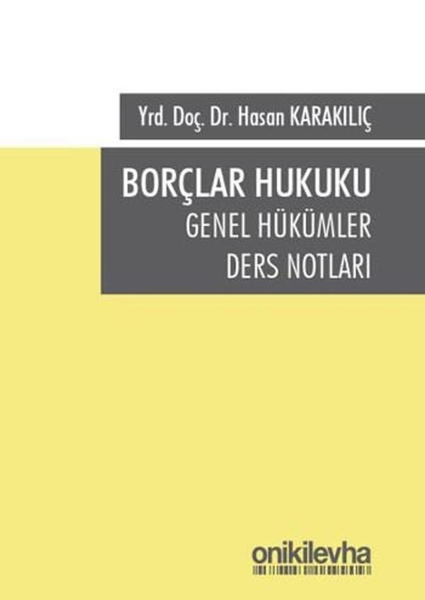 Borçlar Hukuku Genel Hükümler Ders Notları - On İki Levha Yayıncılık - Image 1