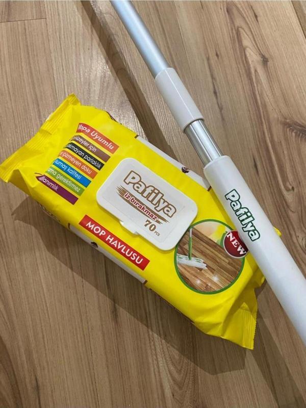 Pafilya Yüzey Temizleme Havlusu Mop Uyumlu, Islak Mendil Mopu, Yüzey Temizleme Mopu, - Image 1
