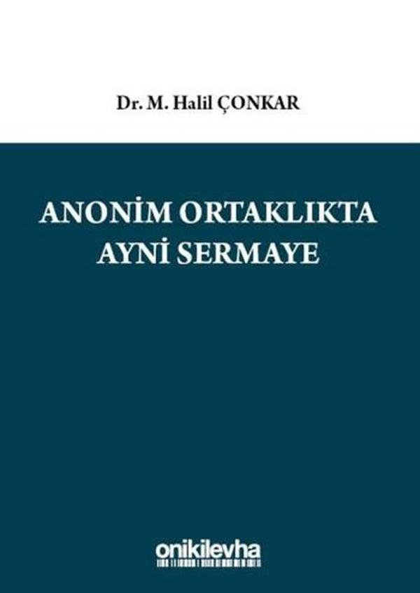 Anonim Ortaklıkta Aynı Sermaye - On İki Levha Yayıncılık - Image 1