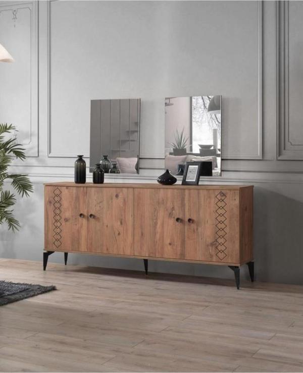 Sivas Gözde Mobilya Karen Aynasız Dolaplı Konsol 180x43x82 cm - Image 1