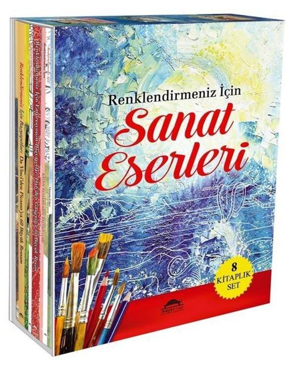 Sanat Eserleri Seti - 8 Kitap Takım Renklendirmeniz İçin - Maya Kitap - Image 1
