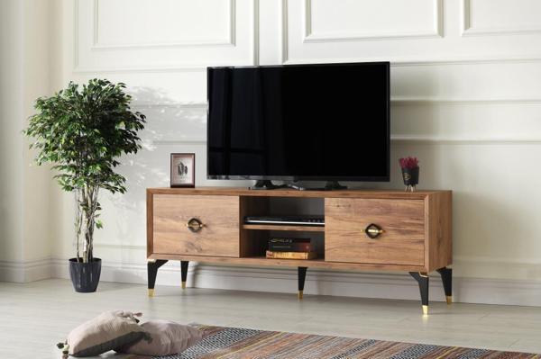 Sivas Gözde Mobilya Eva Yüksek Ayaklı Tv Sehpası 146x37x57 - Image 1
